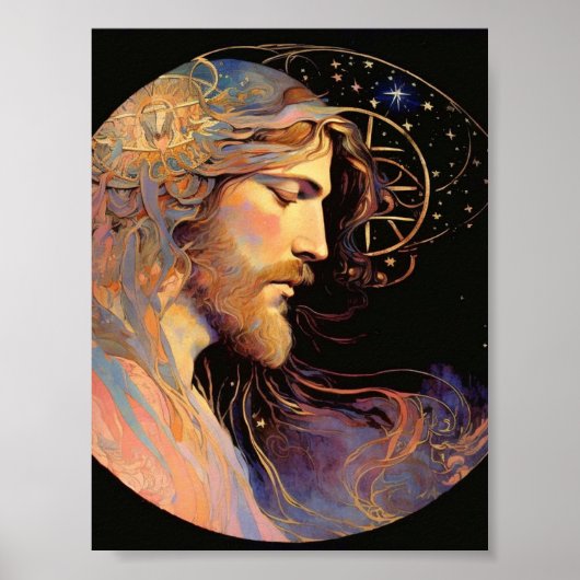 Jesus AI Generated Art Poster (Voorkant)