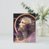 Jesus AI Generated Glas in lood Art Briefkaart (Staand voorkant)
