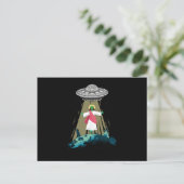 Jesus Alien Abduction UFO Believer Aliens Gift Briefkaart (Staand voorkant)
