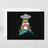 Jesus Alien Abduction UFO Believer Aliens Gift Briefkaart (Voorkant / Achterkant)