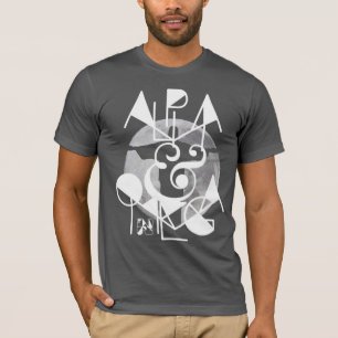 JESUS ALPHA EN OMEGA TYPOGRAPHY T-SHIRT