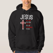 Jesus Alpha Omega eerste laatste begin laatste Chr Hoodie (Voorkant)
