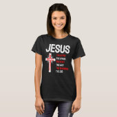 Jesus Alpha Omega eerste laatste begin laatste Chr T-shirt (Voorkant volledig)