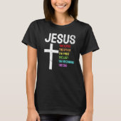 Jesus Alpha Omega eerste laatste begin laatste Chr T-shirt (Voorkant)