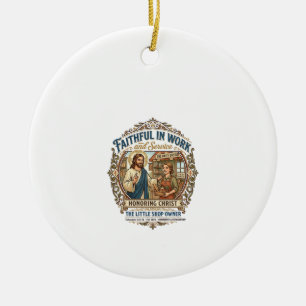 Jesus Ambacht Verkoper Etsy Maker T-shirt Gebedsge Keramisch Ornament