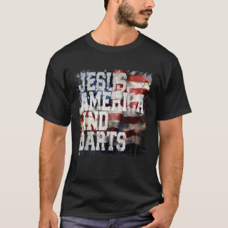 Jesus America en Darts Grappig Nederland T-shirt