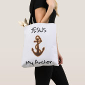 Jesus Anchor Shoulder Canvas tas (Dichtbij)