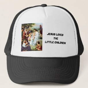 Jesus_and_Children018, Jezus houdt van de kleine C Trucker Pet