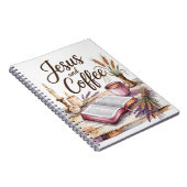 Jesus and Coffee, Christian faith notebook  Notitieboek (Rechterzijde)