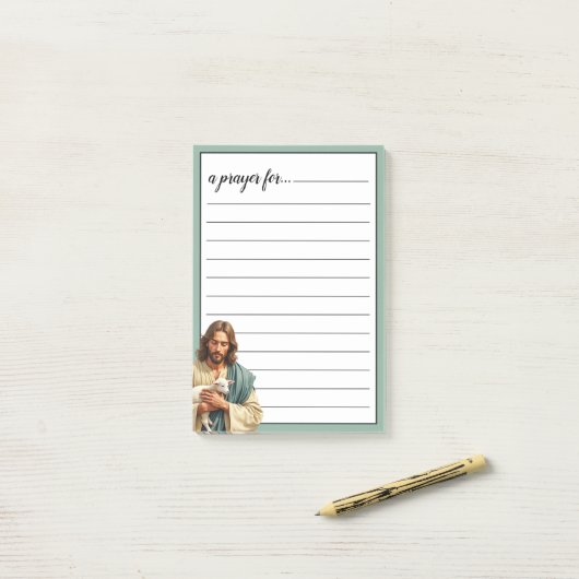 Jesus and Lamb War Room Prayer Post-it® Notes (Op bureau)