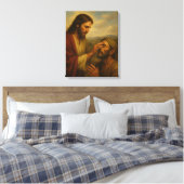 Jesus and the Blind Man™ LDS Muurschildersdoek Canvas Afdruk (Insitu (Slaapkamer))