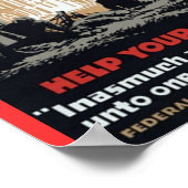 Jesus and the Red Cross Poster (Hoek)