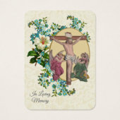 Jesus Angels katholieke begrafenis Memorial Heilig Visitekaartje (Voorkant)