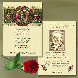 Jesus Angels Sympathie Begrafenis Katholiek Bedankkaart