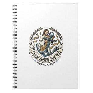 Jesus Anker Hoop Zegel Jezus Anker Hoop Zegel Chri Notitieboek