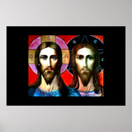Jesus & Antichrist Nouveau Print