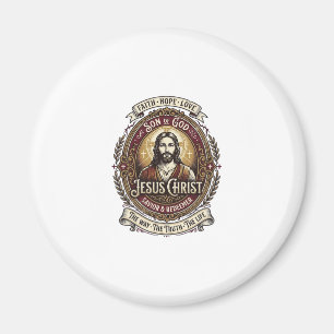 Jesus Antiek Erfstuk Grafische T-shirt Christelijk Magneet