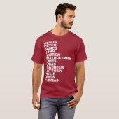 Jesus Apostles Jesus en de twaalf disciples T-shirt (Voorkant volledig)