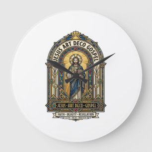 Jesus Art Deco Evangelie Jezus Art Deco Christelij Grote Klok