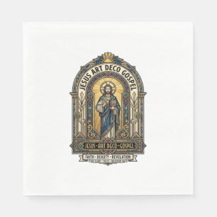 Jesus Art Deco Evangelie Jezus Art Deco Christelij Servet