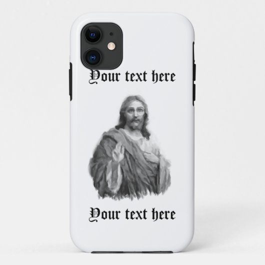 Jesus Art Hand Geschilderde iPhone 5 Hoesje Sjablo (Achterkant)