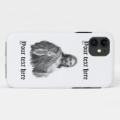 Jesus Art Hand Geschilderde iPhone 5 Hoesje Sjablo (Achterkant (horizontaal))