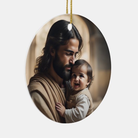 Jesus Art Keramisch Ornament (Rechts)