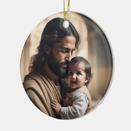 Jesus Art Keramisch Ornament (Links)