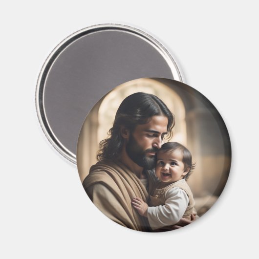 Jesus Art Magneet (Voorkant / Achterkant)