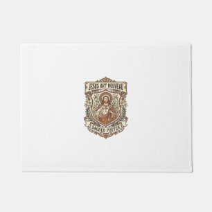 Jesus Art Nouveau Heilige Poster Jesus Art Nouveau Deurmat