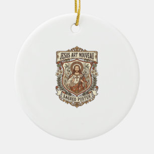 Jesus Art Nouveau Heilige Poster Jesus Art Nouveau Keramisch Ornament