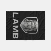 Jesus As The Lamb Iconic Christian Image  Fleece Deken (Voorkant (Horizontaal))