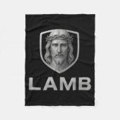 Jesus As The Lamb Iconic Christian Image  Fleece Deken (Voorkant)