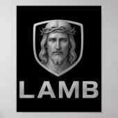 Jesus As The Lamb Iconic Christian Image  Poster (Voorkant)