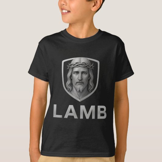 Jesus As The Lamb Iconic Christian Image  T-shirt (Voorkant)