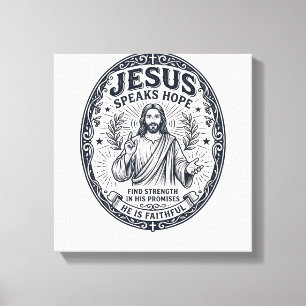 Jesus ASL Dove Gemeenschap Inclusie T-shirt Christ Canvas Afdruk