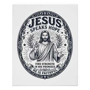 Jesus ASL Dove Gemeenschap Inclusie T-shirt Christ Perfect Poster