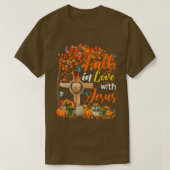 Jesus Autumn Fall In Love With Jesus Christian Cro T-shirt (Design voorkant)
