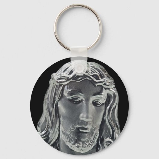 Jesus B&W Afbeelding Sleutelhanger (Voorkant)
