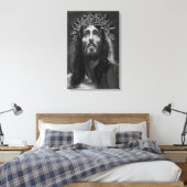 Jesus B&W Wrapped Canvas Afdruk (Insitu (Slaapkamer))