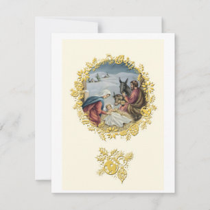 Jesus baby feestdagenkaart