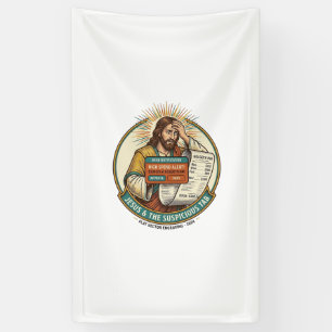 Jesus Bankkaart Geblokkeerd Verdachte Bar Tab Bedr Spandoek