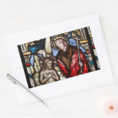 Jesus Baptism Church Glas in lood Window Stickers (Envelop)