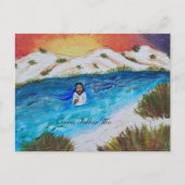 Jesus Baptism Scripts Kaart (Voorkant)