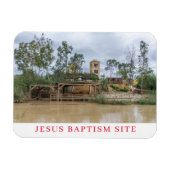 Jesus Baptism Site uitzicht koelkastmagneet Magneet (Horizontaal)