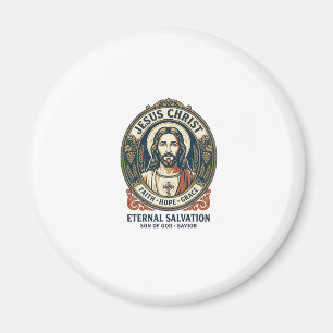 Jesus Barber Heren Verzorging Grafische T-shirt Ch Magneet