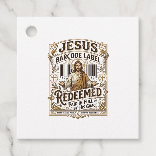Jesus Barcode Label Verlost Jesus Barcode Label Ve (Voorkant)