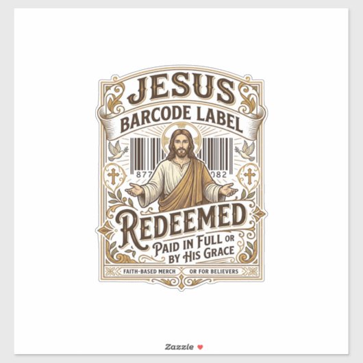Jesus Barcode Label Verlost Jesus Barcode Label Ve (Vel)