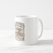 Jesus Barcode Label Verlost Jesus Barcode Label Ve Koffiemok (Voorkant rechts)