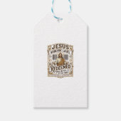 Jesus Barcode Label Verlost Jesus Barcode Verlos Cadeaulabel (Voorkant)